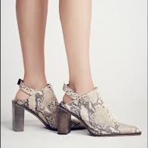 Free People silver storm mules